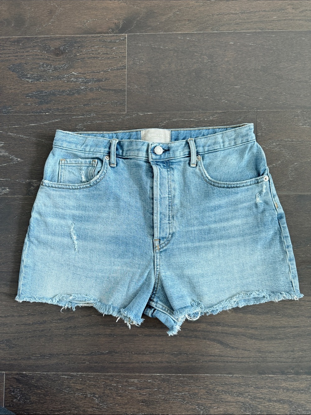 Everlane The Cheeky Short Light Wash Blue Denim Women's Shorts Size 29